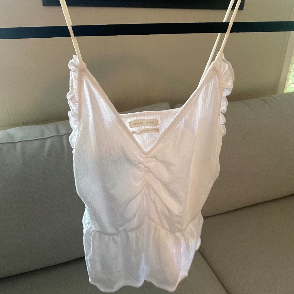 UO White Strap Tank Top
